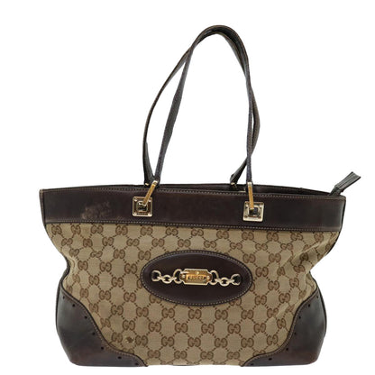 Gucci Gg Canvas Beige Canvas Tote Bag ()