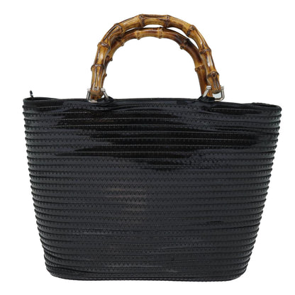 Gucci Bamboo Black Leather Handbag