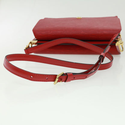 Louis Vuitton Red Leather Grenelle shoulder bag