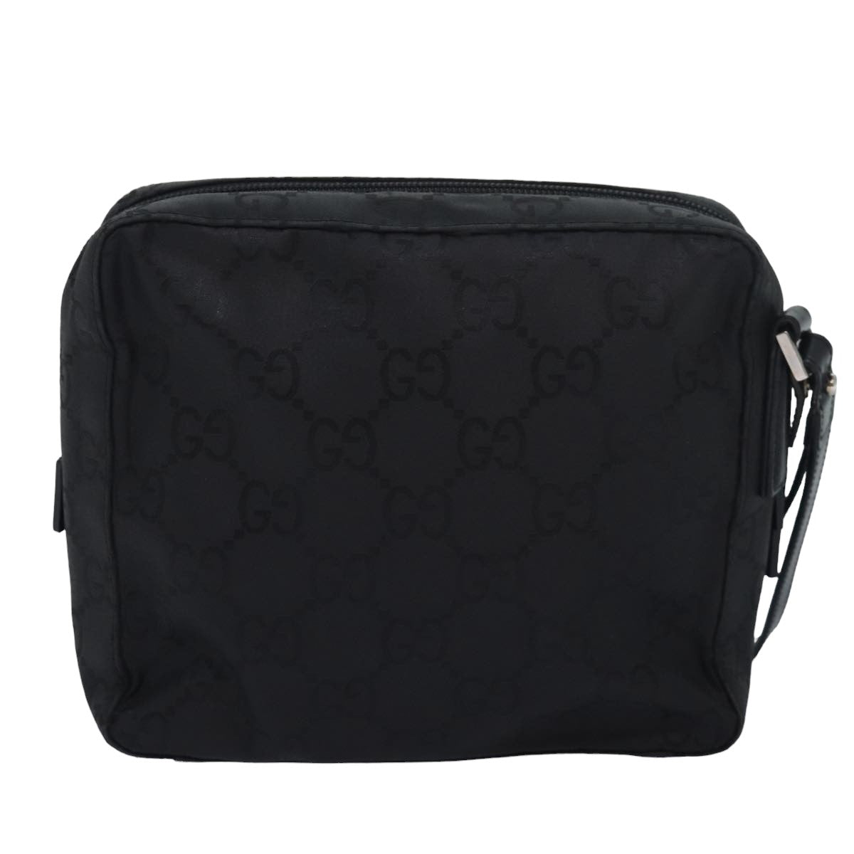Gucci Gg Canvas Black Canvas Clutch Bag