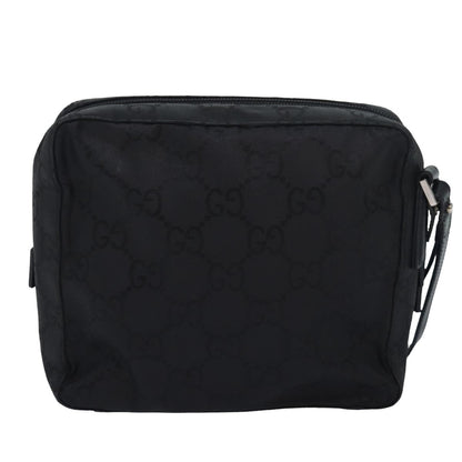 Gucci Gg Canvas Black Canvas Clutch Bag