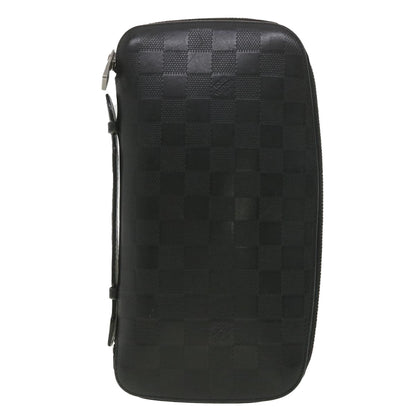 Louis Vuitton Black Leather Zippy wallet wallet accessories