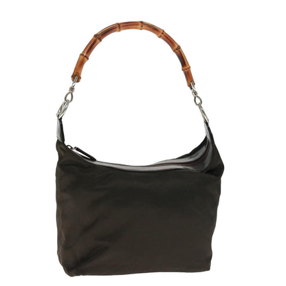 Gucci -- Brown Synthetic Shoulder Bag ()