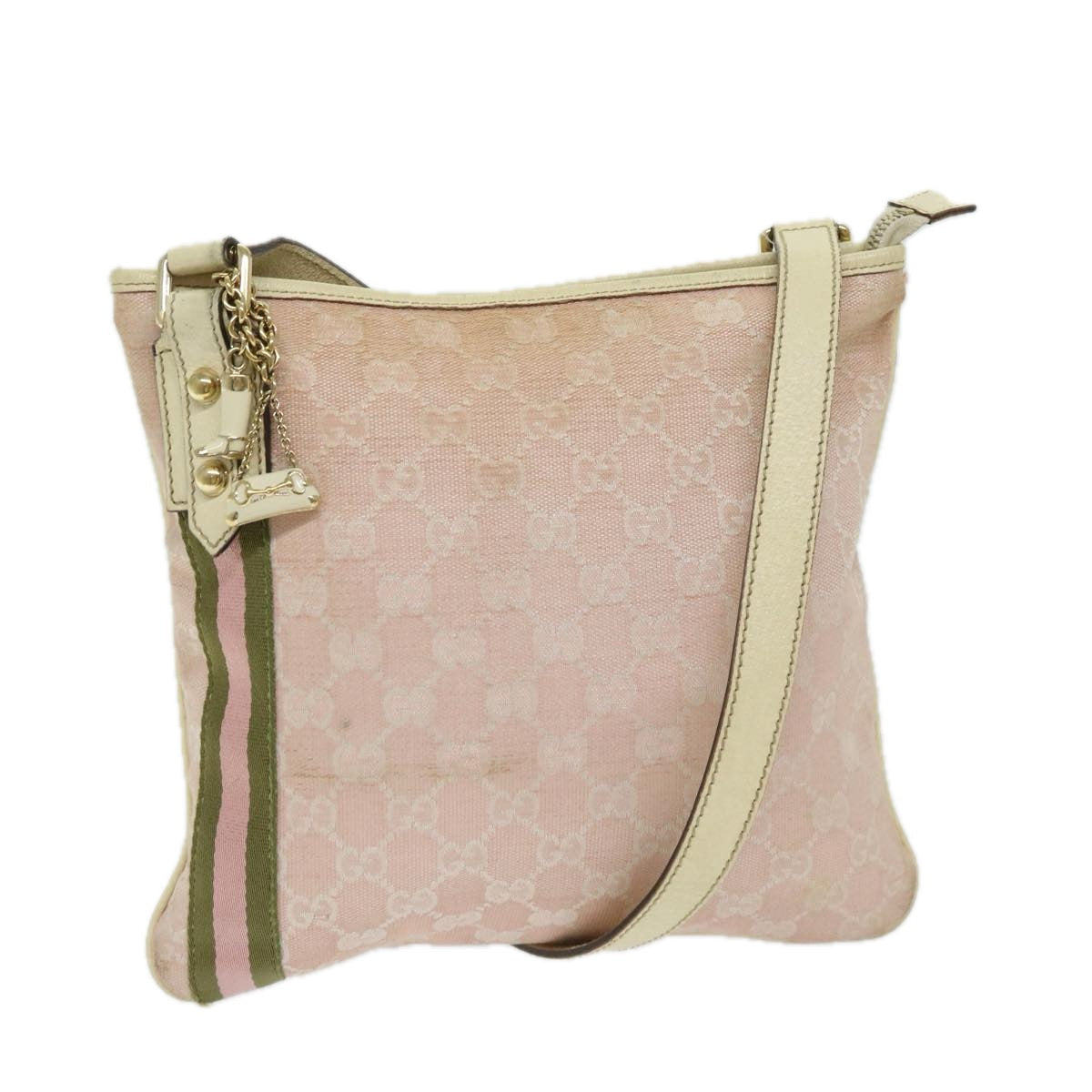 Gucci Pink Canvas Shoulder Bag ()