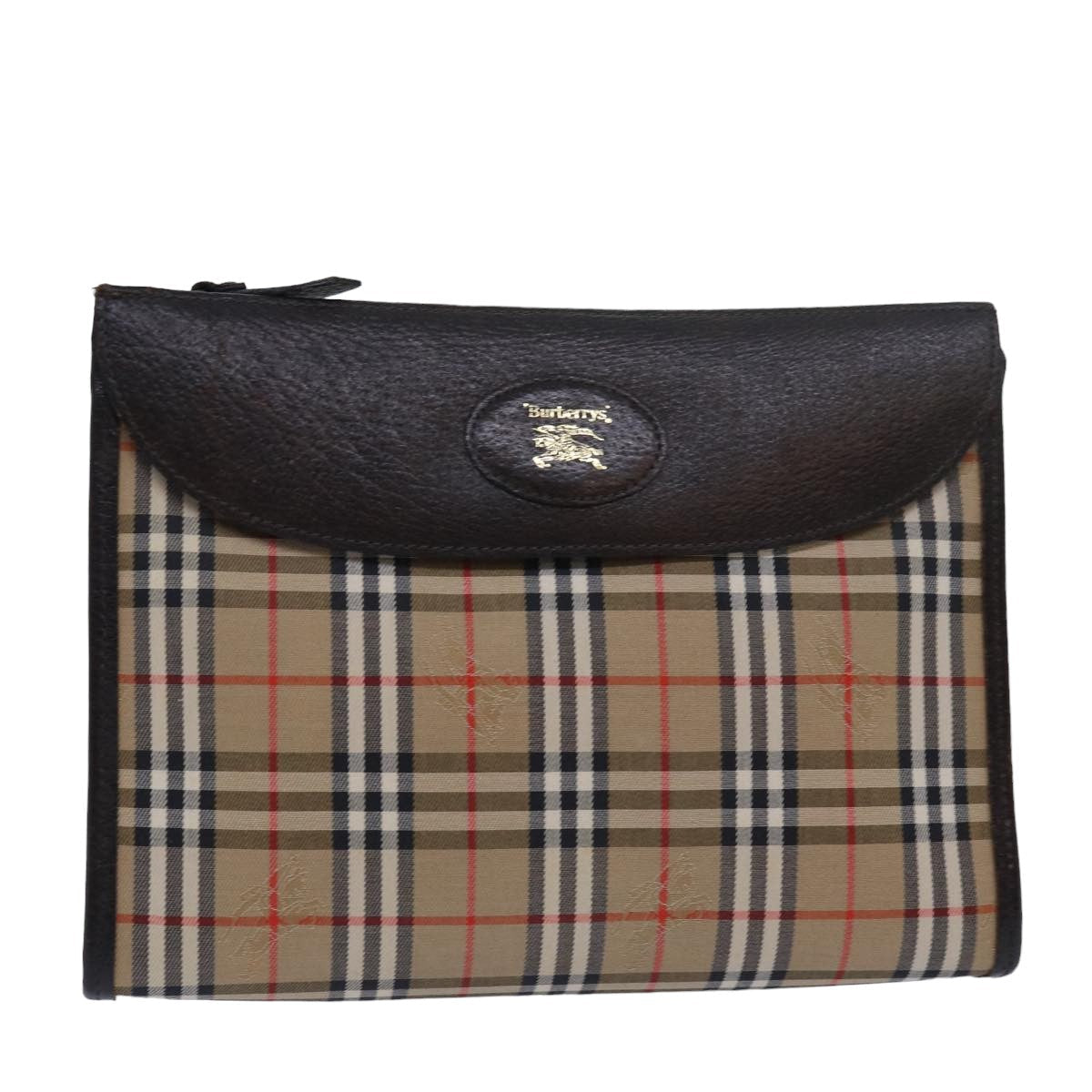 BURBERRY Nova Check Clutch Bag