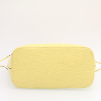 Louis Vuitton Yellow Leather Neverfull MM tote bag