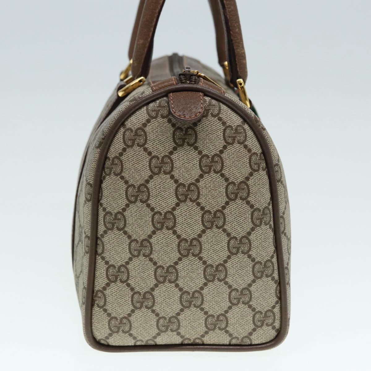 Gucci Boston Beige Canvas Travel Bag