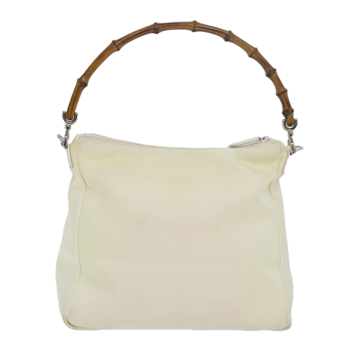 Gucci Bamboo White Synthetic Shoulder Bag