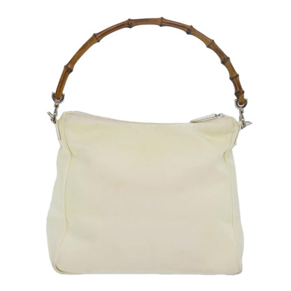 Gucci Bamboo White Synthetic Shoulder Bag