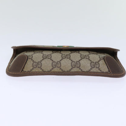Gucci Sherry Beige Leather Clutch Bag