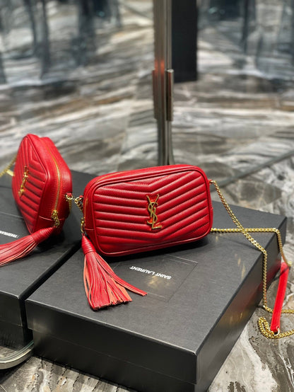 Yves Saint Laurent Lou Mini Bag Red