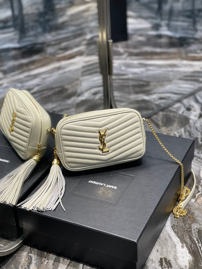 Yves Saint Laurent Lou Mini Bag White