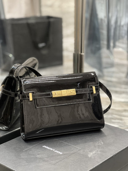 Yves Saint Laurent Manhattan Small Shoulder Bag Black
