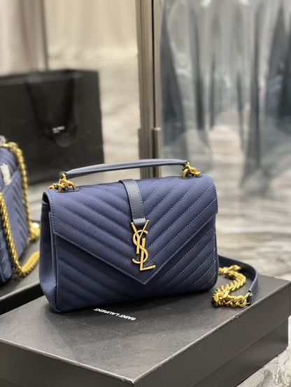 Yves Saint Laurent Envelope Medium Bag Marine