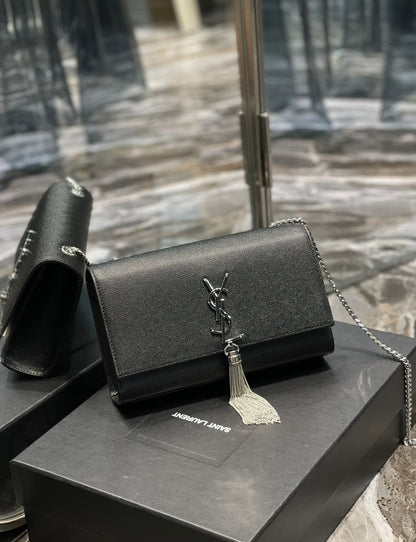 Yves Saint Laurent Kata Medium Chain Bag Black