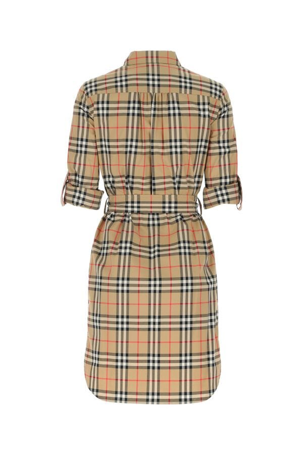 Burberry Woman Embroidered Stretch Cotton Shirt Dress