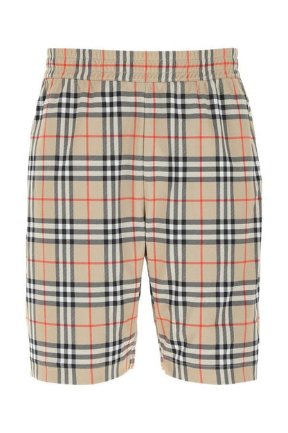 Burberry Man Embroidered Polyester Bermuda Shorts