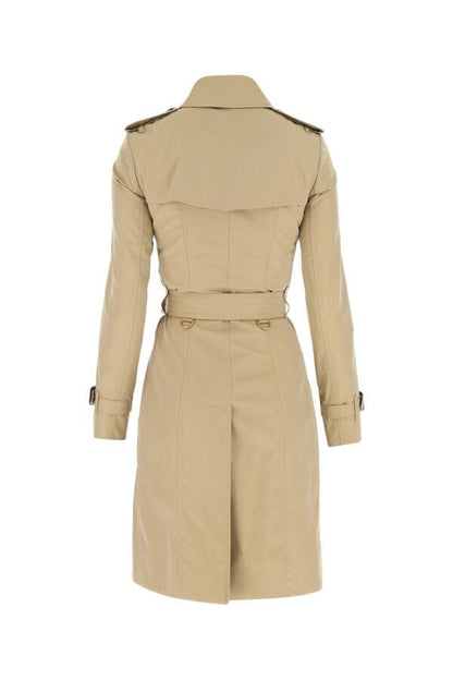 Burberry Woman Cappuccino Cotton Trench Coat
