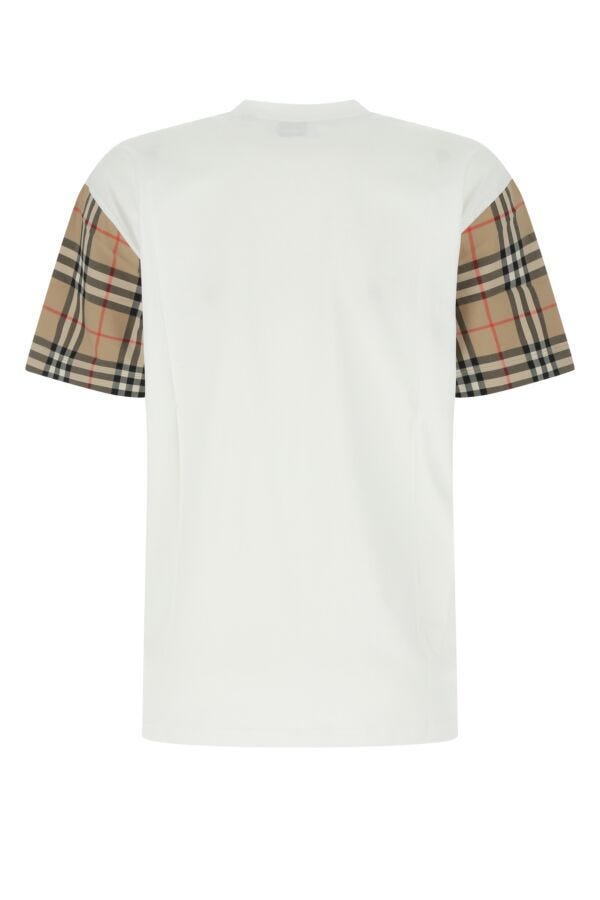 Burberry Woman White Cotton T-Shirt