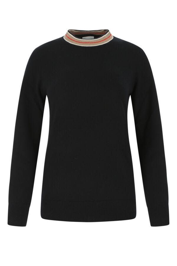 Burberry Woman Black Cashmere Sweater