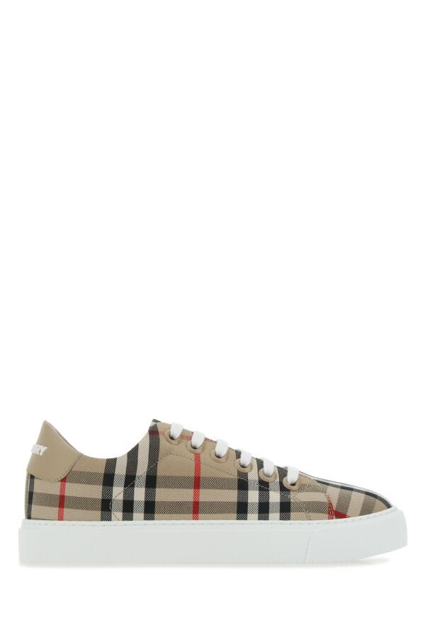 Burberry Woman Embroidered Canvas Sneakers