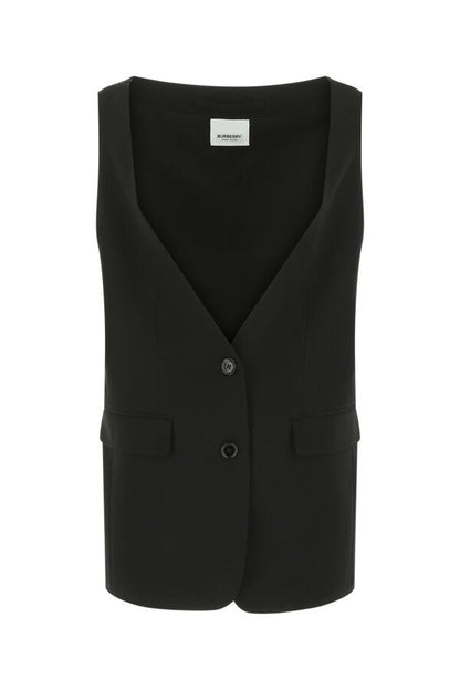 Burberry Woman Black Silk Oversize Vest