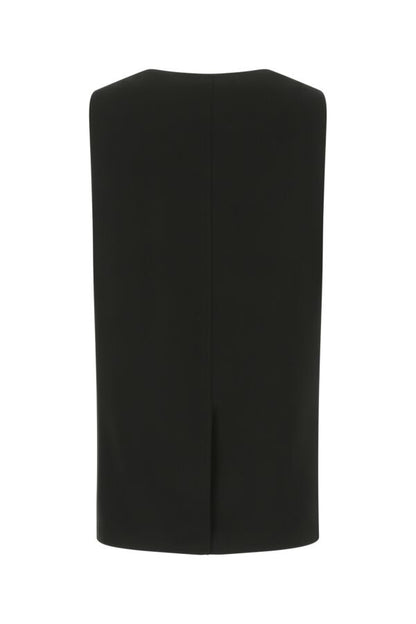 Burberry Woman Black Silk Oversize Vest