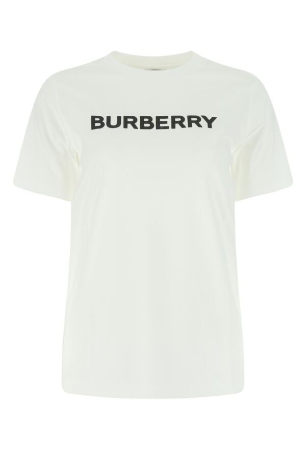 Burberry Woman White Cotton T-Shirt