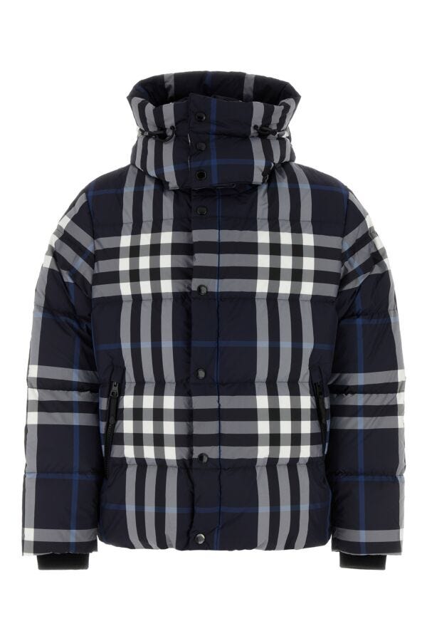 Burberry Man Printed Polyester Down Jacket