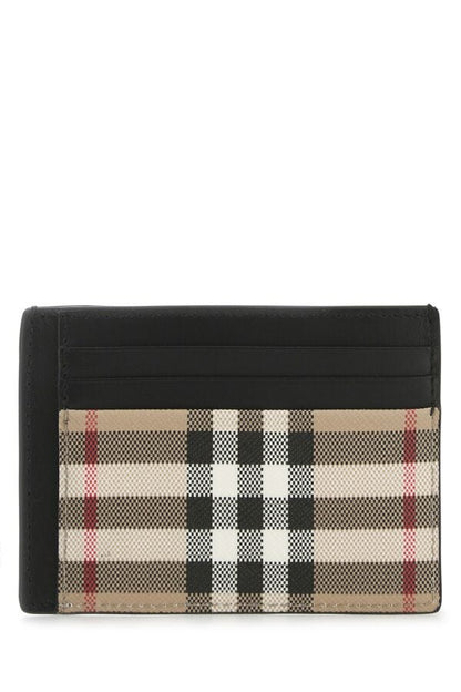 Burberry Man Printed E-Canvas Card Holder