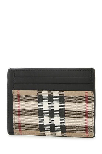Burberry Man Printed E-Canvas Card Holder
