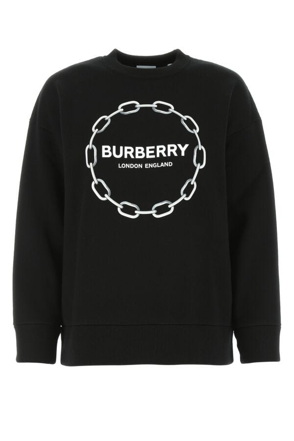 Burberry Woman Black Stretch Wool Blend Sweater