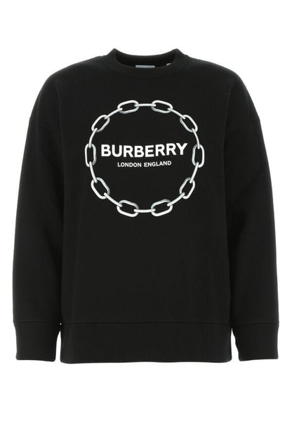 Burberry Woman Black Stretch Wool Blend Sweater