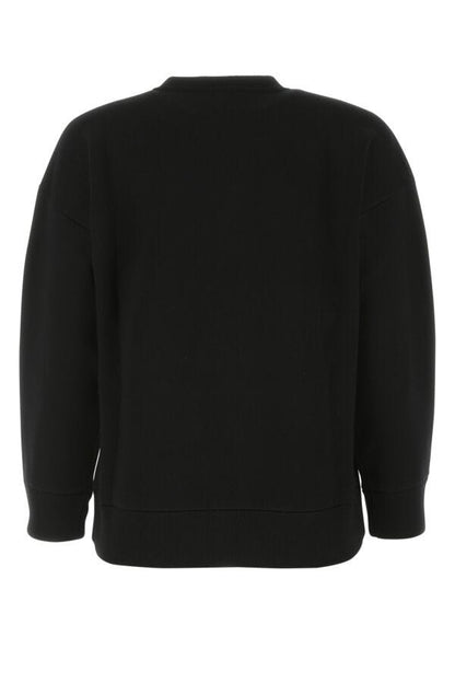Burberry Woman Black Stretch Wool Blend Sweater