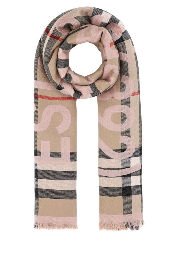 Burberry Woman Embroidered Silk Blend Scarf