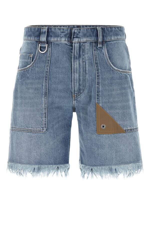 Fendi Man Denim Bermuda Shorts