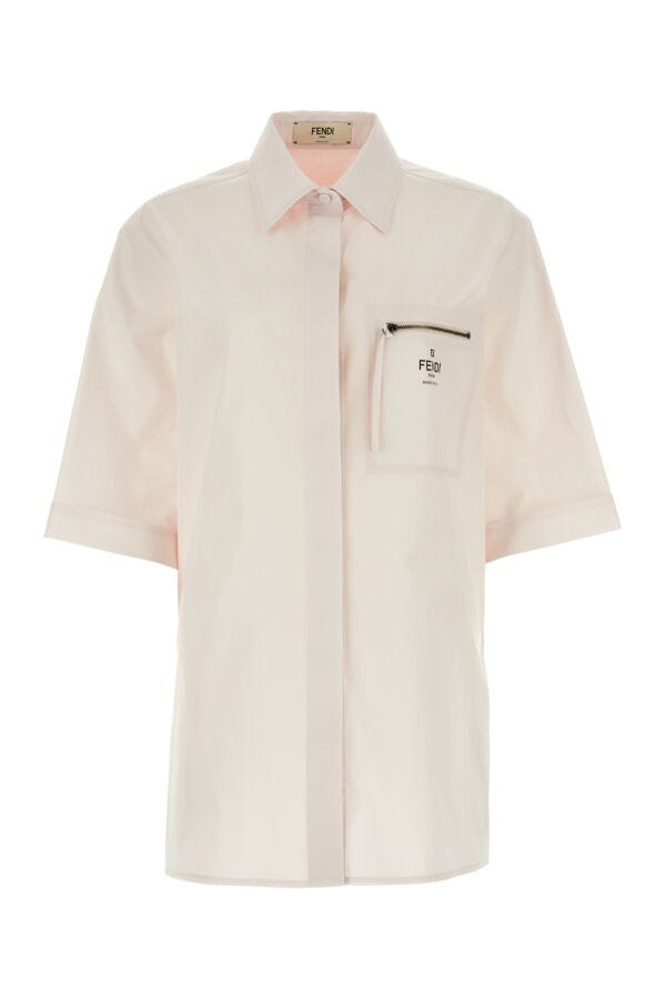Fendi Woman Light Pink Poplin Shirt