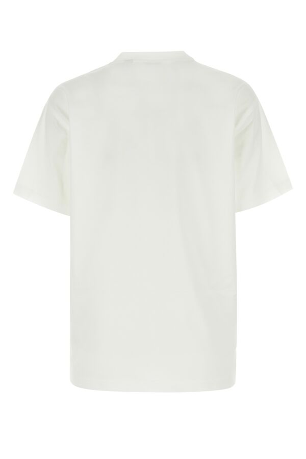 Burberry Woman White Cotton Oversize T-Shirt