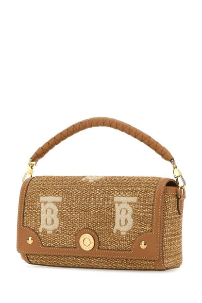 Burberry Woman Camel Raffia HandBag