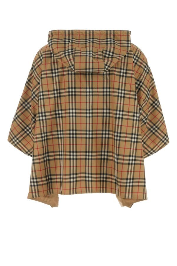 Burberry Unisex Embroidered Polyester Check Poncho