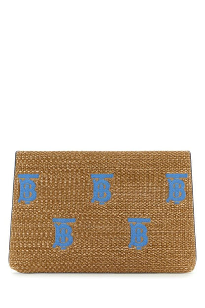 Burberry Woman Raffia Pouch