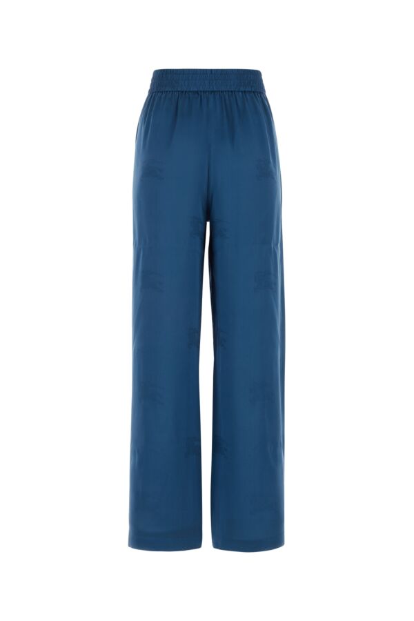 Burberry Woman Blue Silk Pant