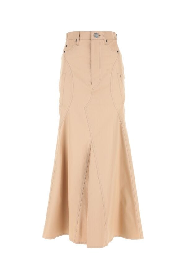 Burberry Woman Skin Pink Gabardine Skirt