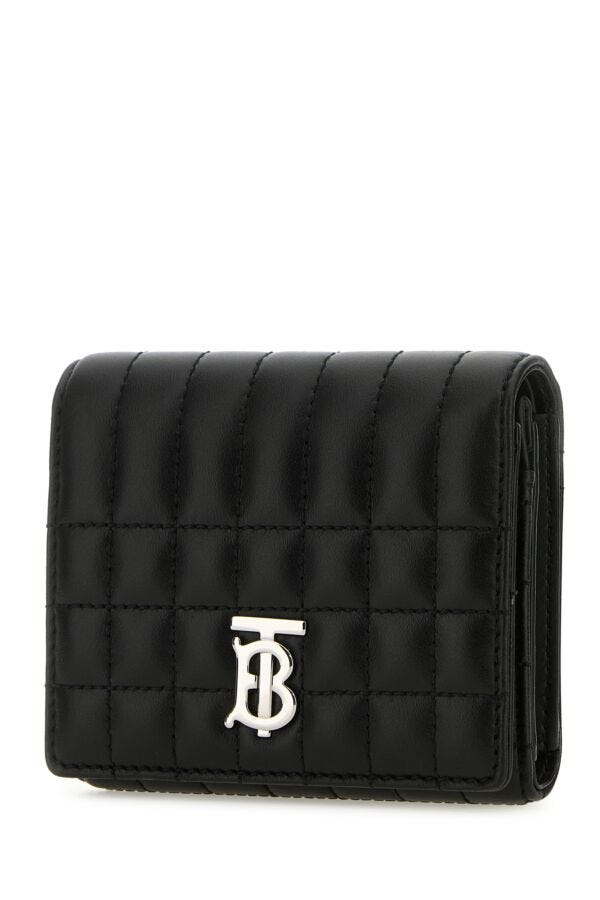 Burberry Woman Black Leather Small Lola Wallet