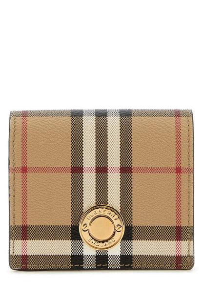 Burberry Woman Printed Canvas Small Wallet