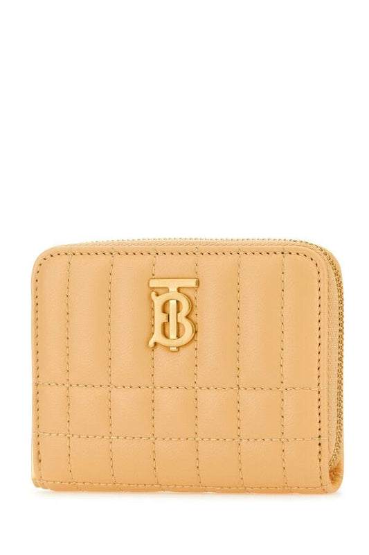 Burberry Woman Peach Nappa Leather Wallet