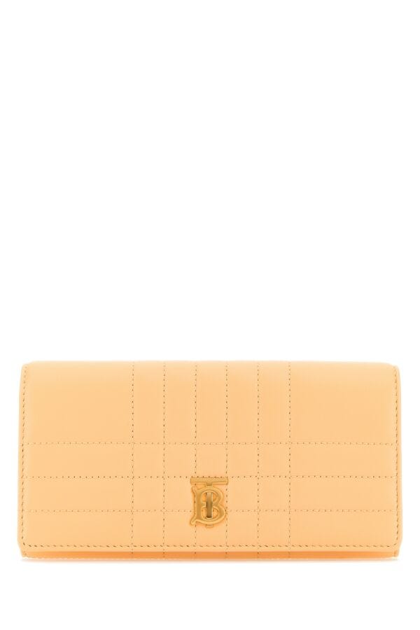 Burberry Woman Peach Leather Lola Wallet