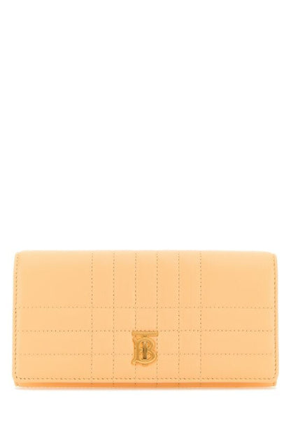 Burberry Woman Peach Leather Lola Wallet