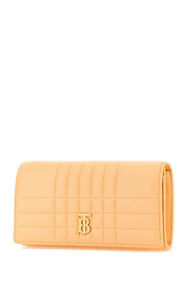 Burberry Woman Peach Leather Lola Wallet