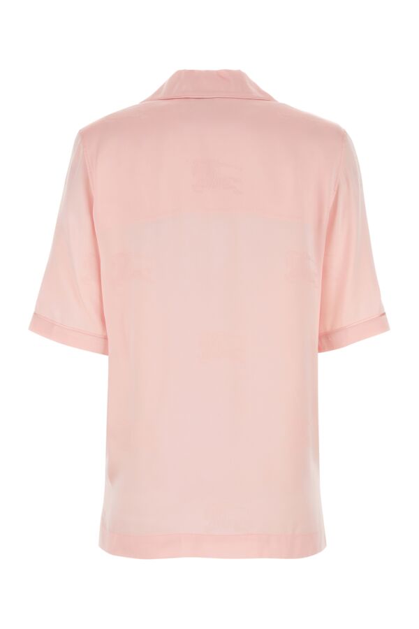 Burberry Woman Pastel Pink Satin Shirt